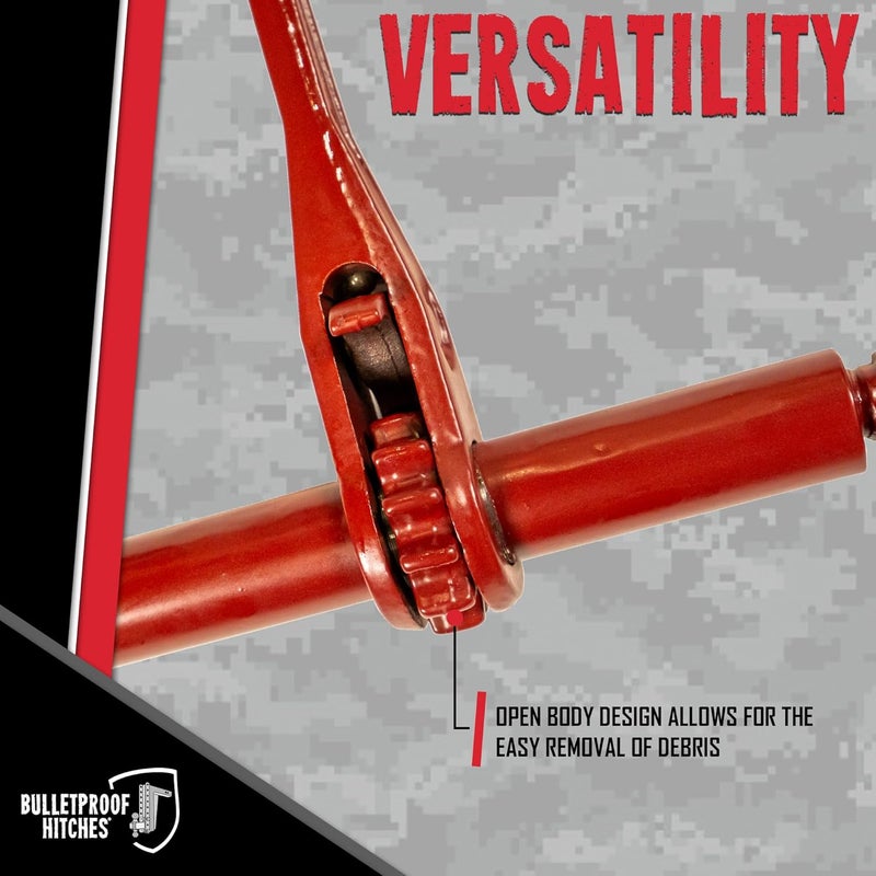 BulletProof Hitches - 1/4" - 5/16" Ratchet Binder - Chain Binders Rated to 7,800 lbs with 2,600 lb Working Load Limit - 1/4-5/16 Ratchets for Grade 70 Transport Chains - DOT Compliant - Image 3